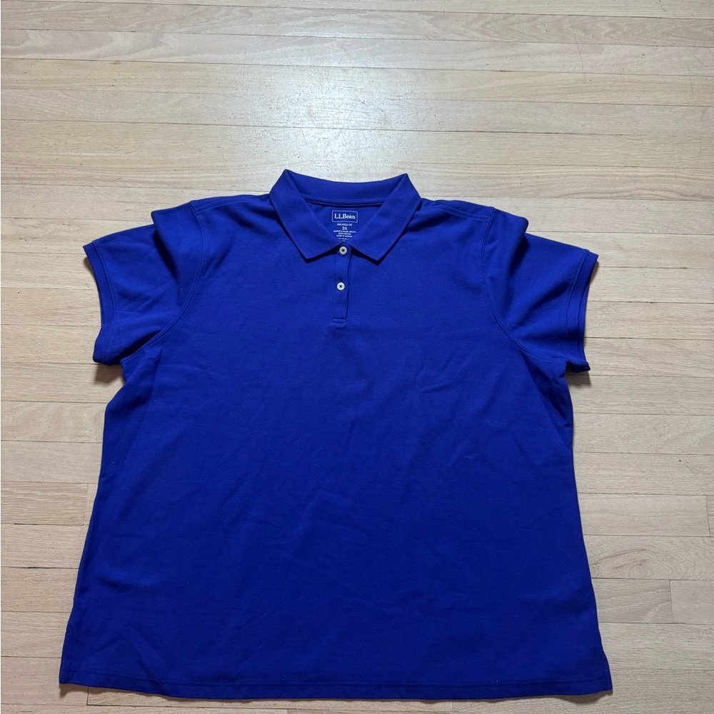 L.L. Bean Men's Royal Blue Polo Shirt